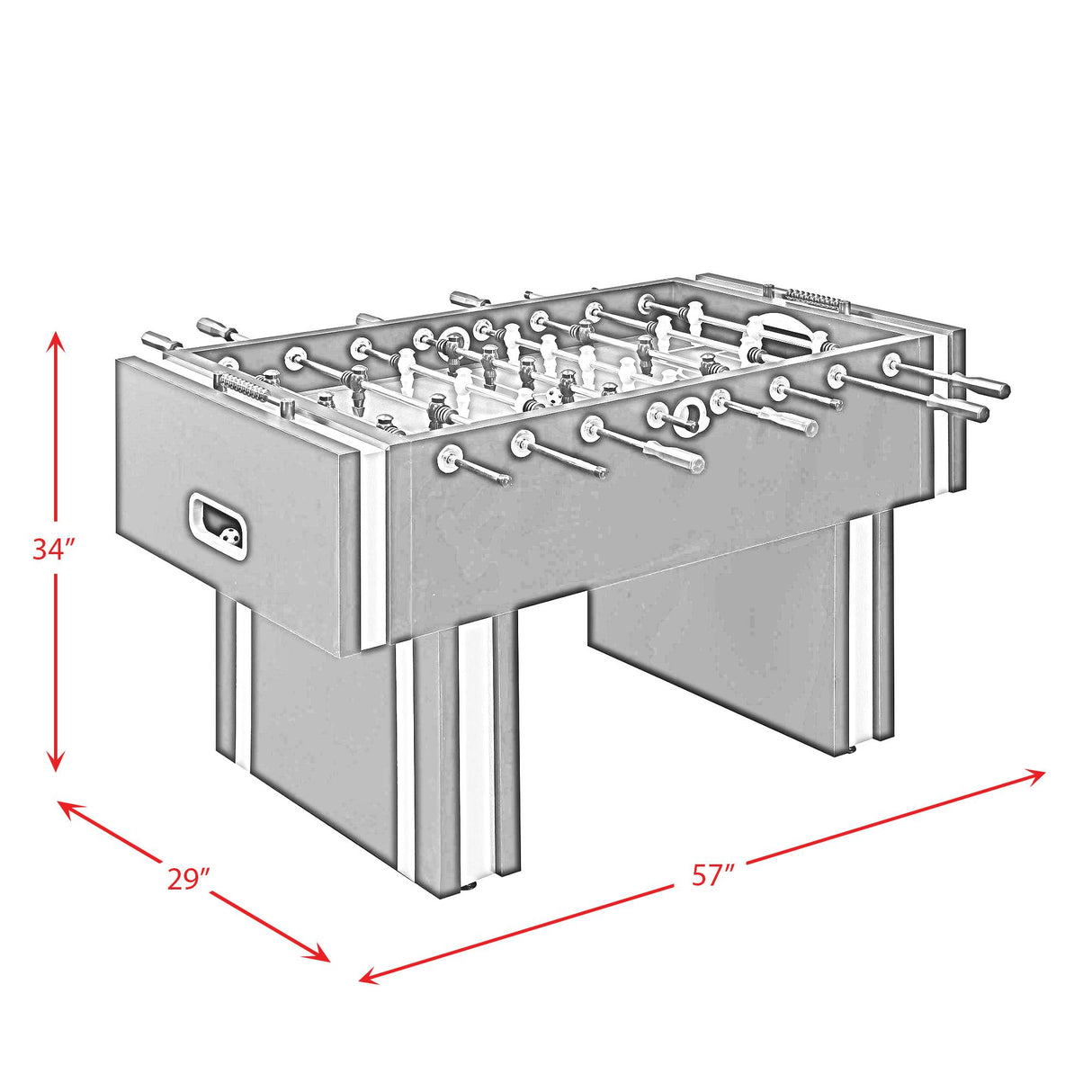 Elements International Clara GTCL100FT Foosball Table IMAGE 14