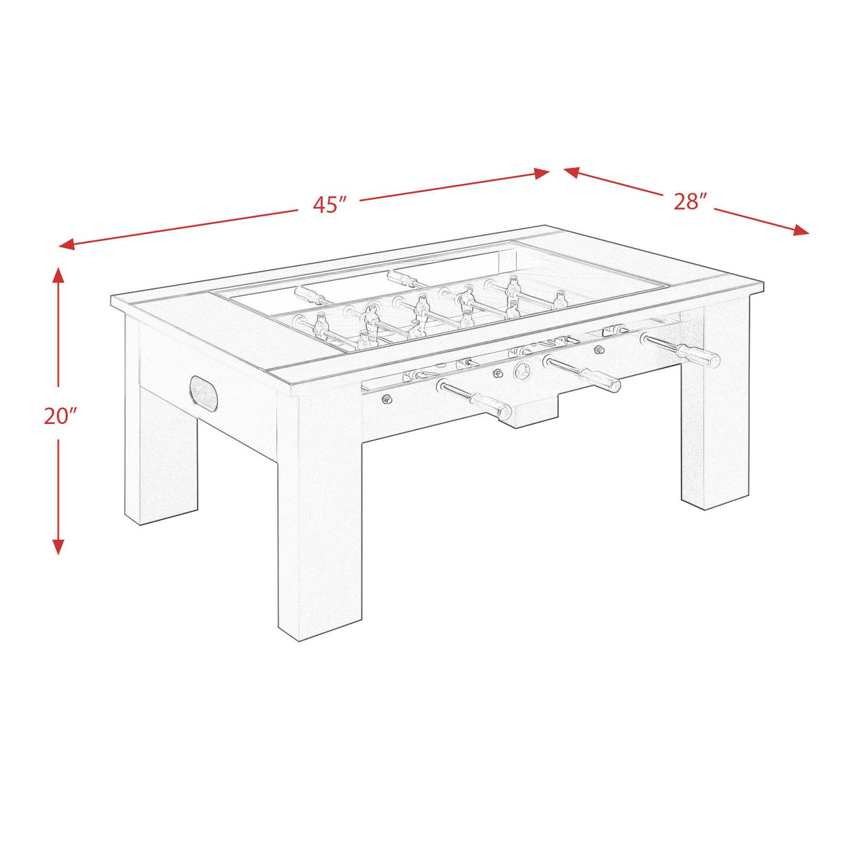 Elements International Giga GTGG100FT Foosball Table IMAGE 13