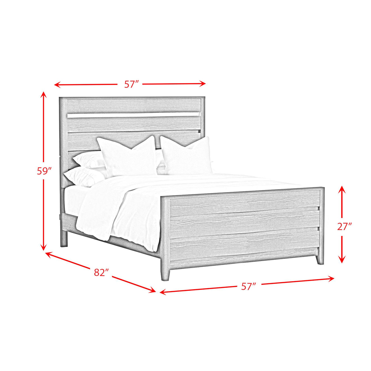 Elements International Tobias B-15990-8-FBL Full Bed IMAGE 8