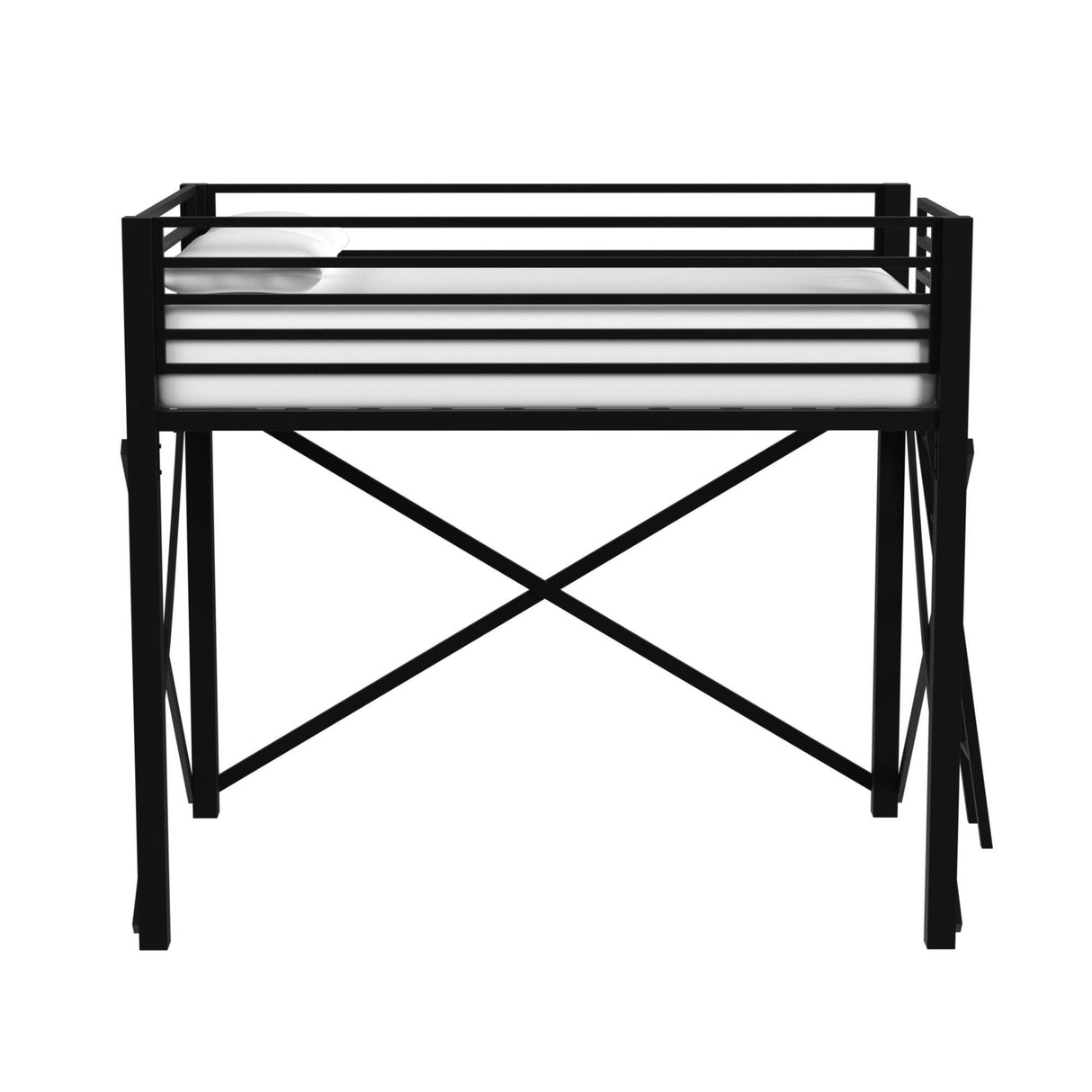Elements International Talia Y-14090-8-FBK Full Loft Bunk And Ladder IMAGE 2