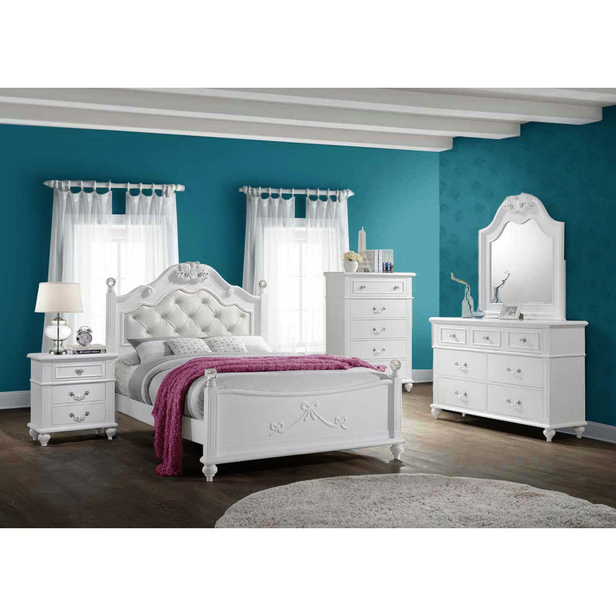 Elements International Alana AN700FB Full Platform Bed IMAGE 3