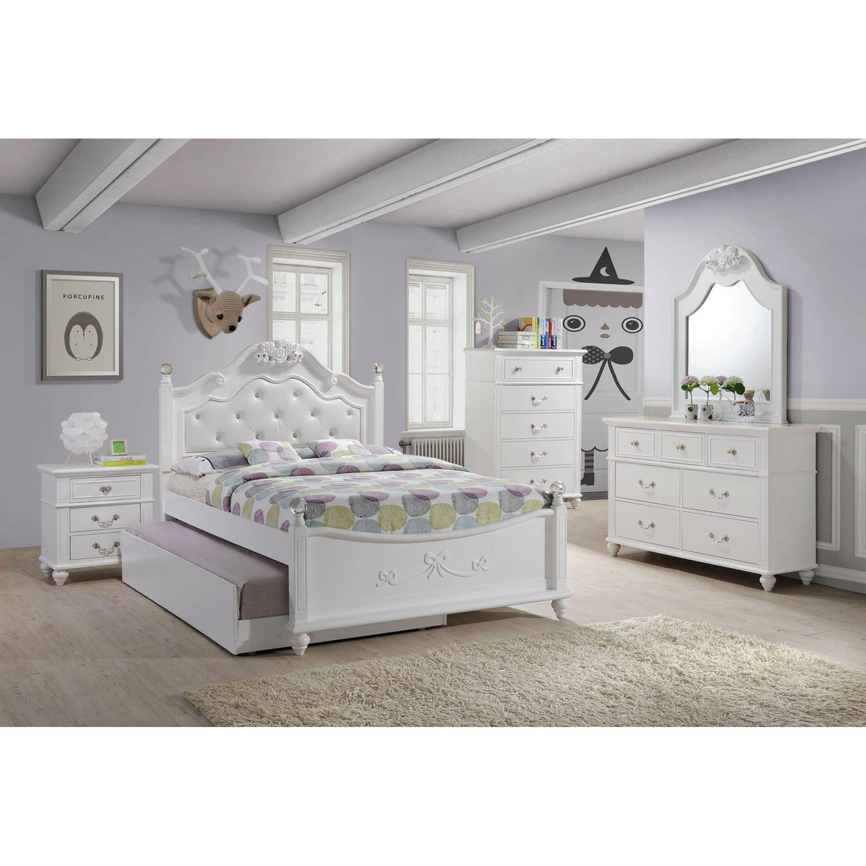 Elements International Alana AN700FTB Full Platform Bed IMAGE 3