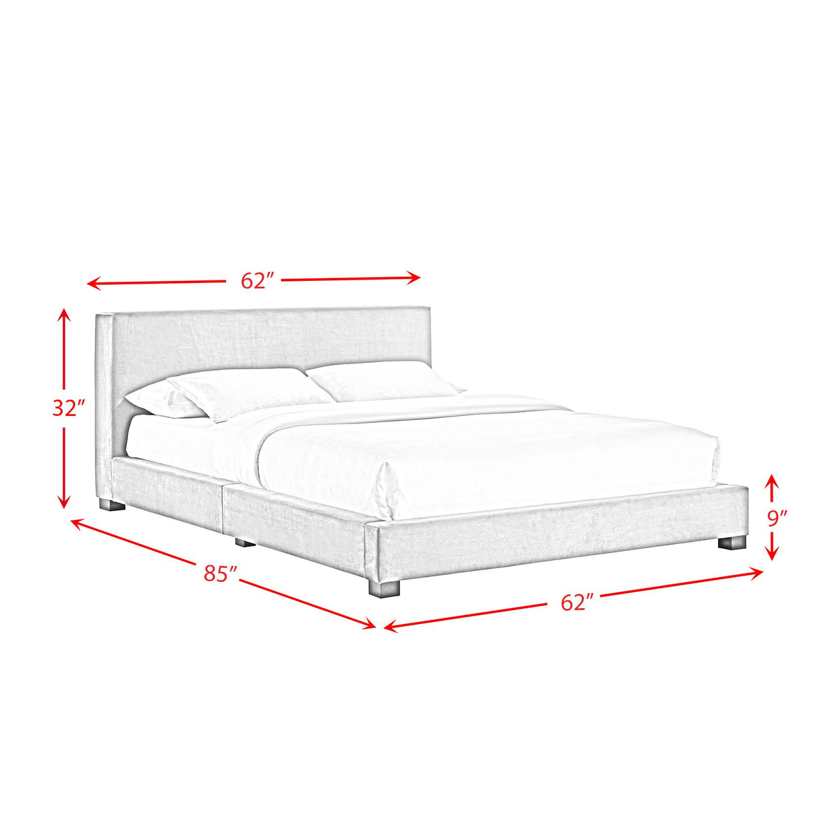 Elements International Brookhaven UB-14870-3-FB Full Upholstered Bed IMAGE 8