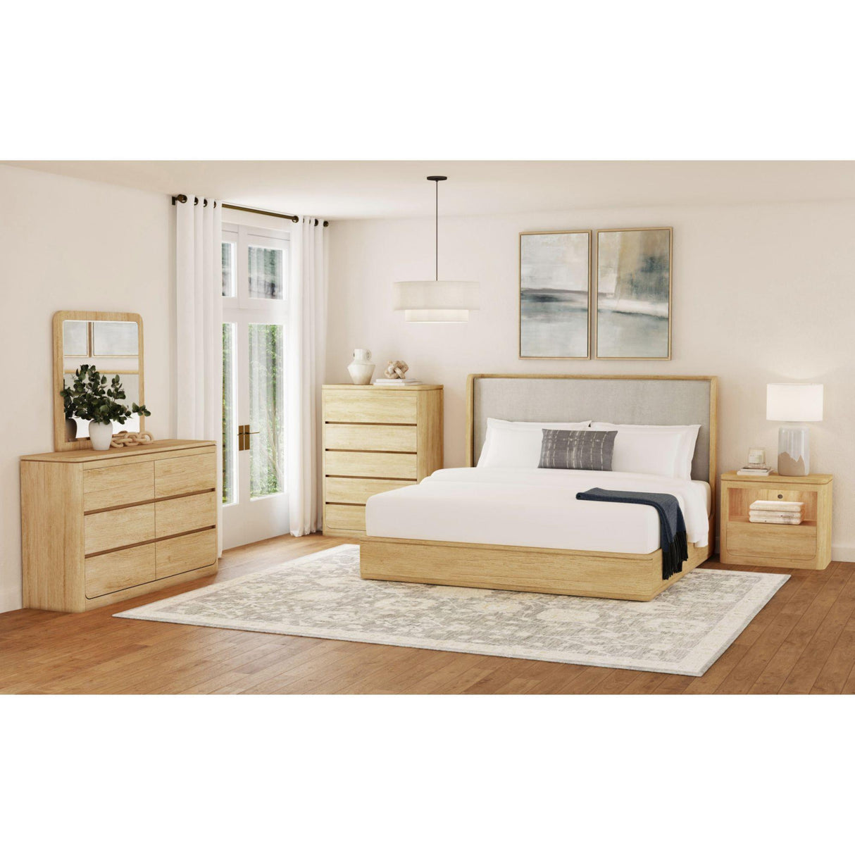 Elements International Rosalie B-16860-6-FB Full Upholstered Bed IMAGE 3