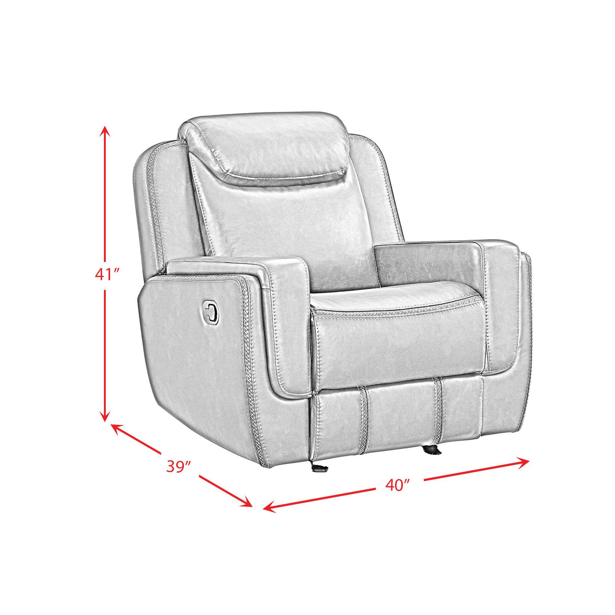 Elements International Panther U-11580-10740-107 Glider Motion Recliner IMAGE 11