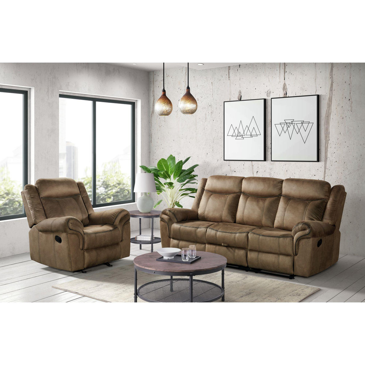Elements International Sorrento 59928-095-2X Glider Recliner IMAGE 6