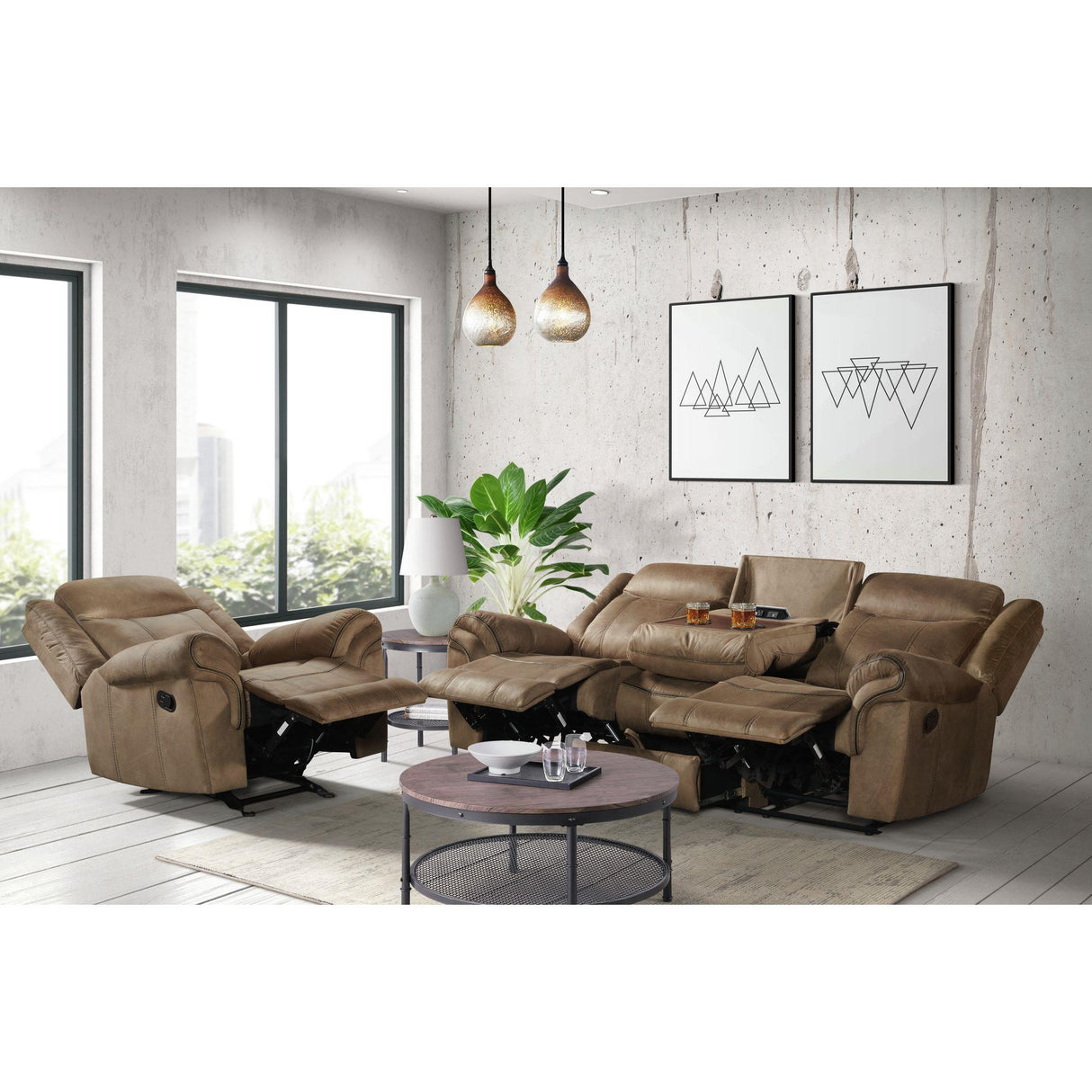Elements International Sorrento 59928-095-2X Glider Recliner IMAGE 7