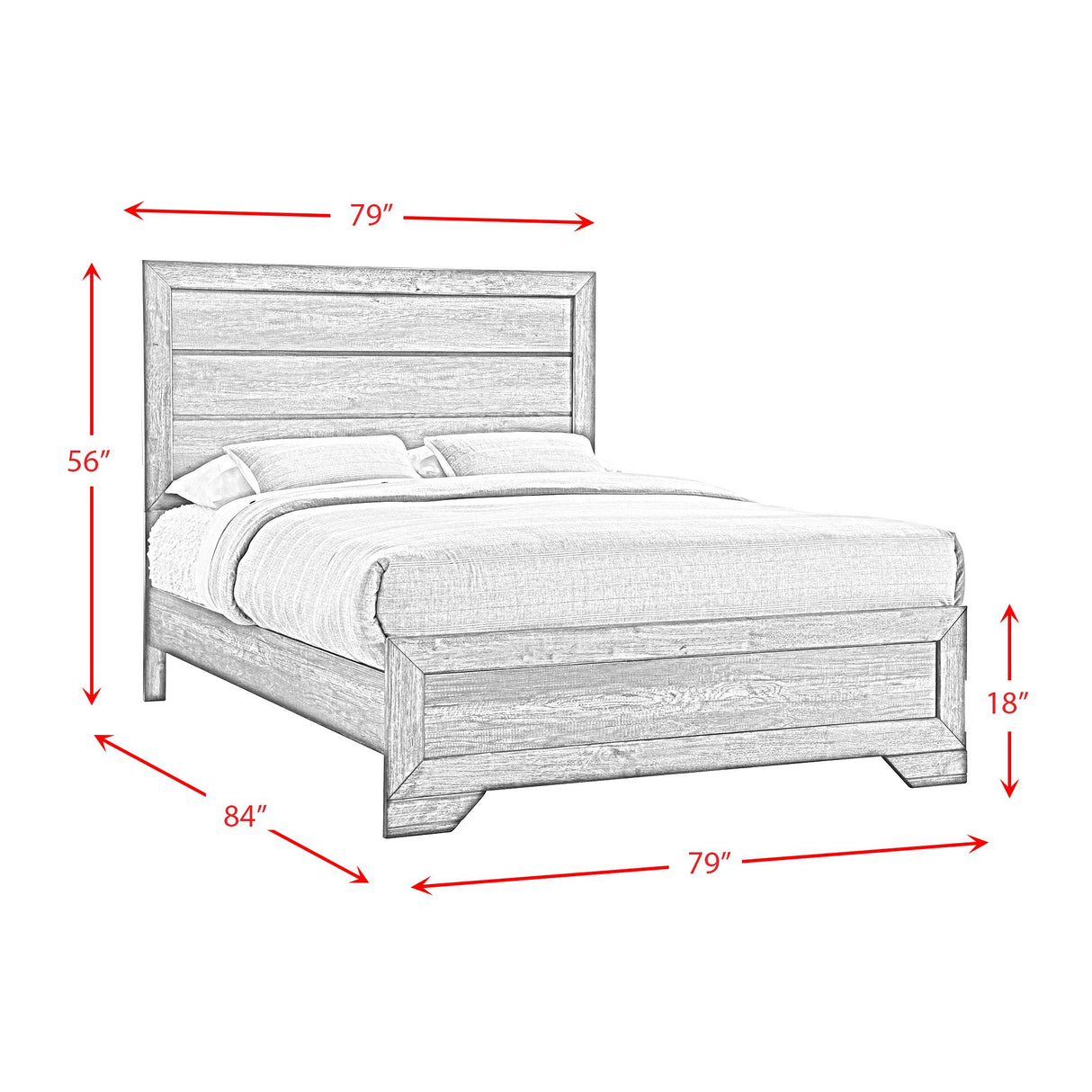 Elements International Nathan NH100KB King Bed IMAGE 7