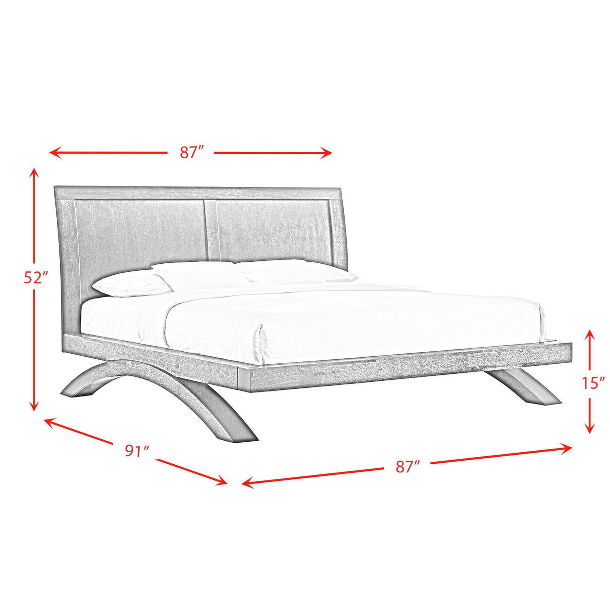 Elements International Allan B-3410-8-KB King Bed IMAGE 9