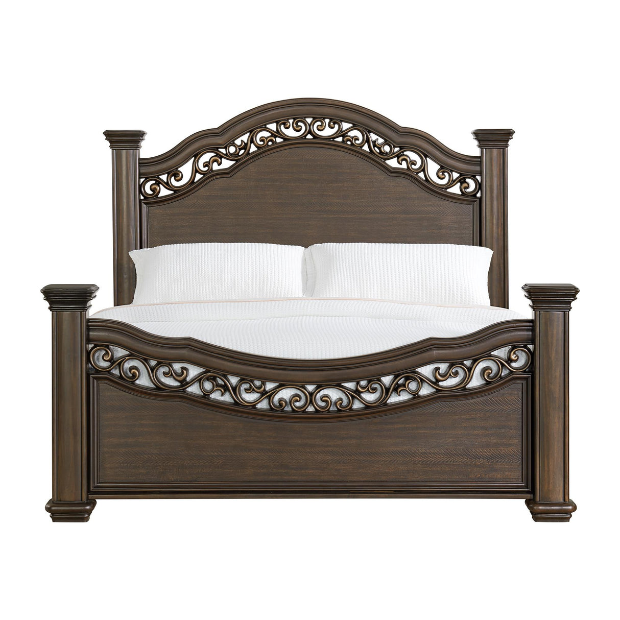 Elements International Brunswick B-13070-5-KB King Panel Bed IMAGE 2
