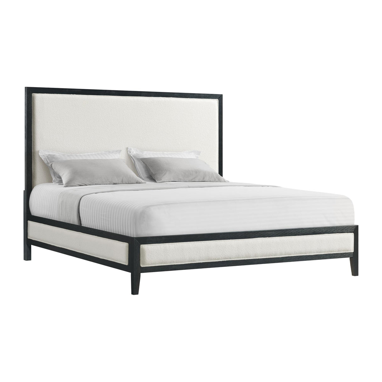 Elements International Versailles Contemporary B-3690-8W-KB1 King Panel Bed IMAGE 1