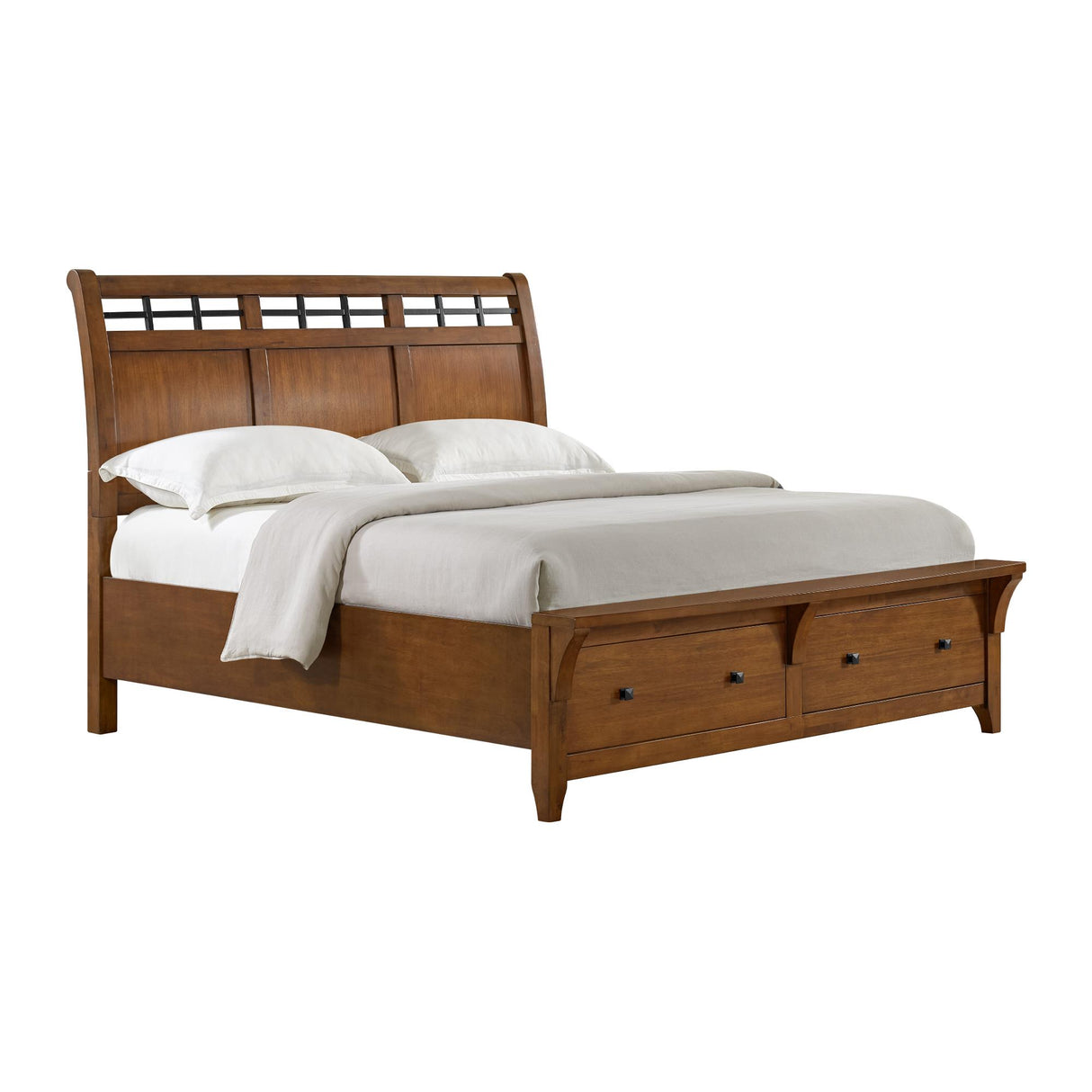 Elements International Gage B-15580-5-KSB King Sleigh Storage Bed IMAGE 1