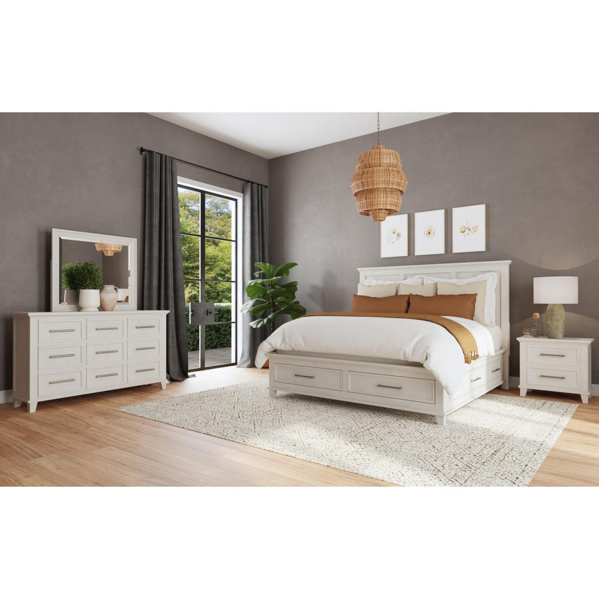 Elements International Canterbury B-13030-7-KSB King Storage Bed IMAGE 5
