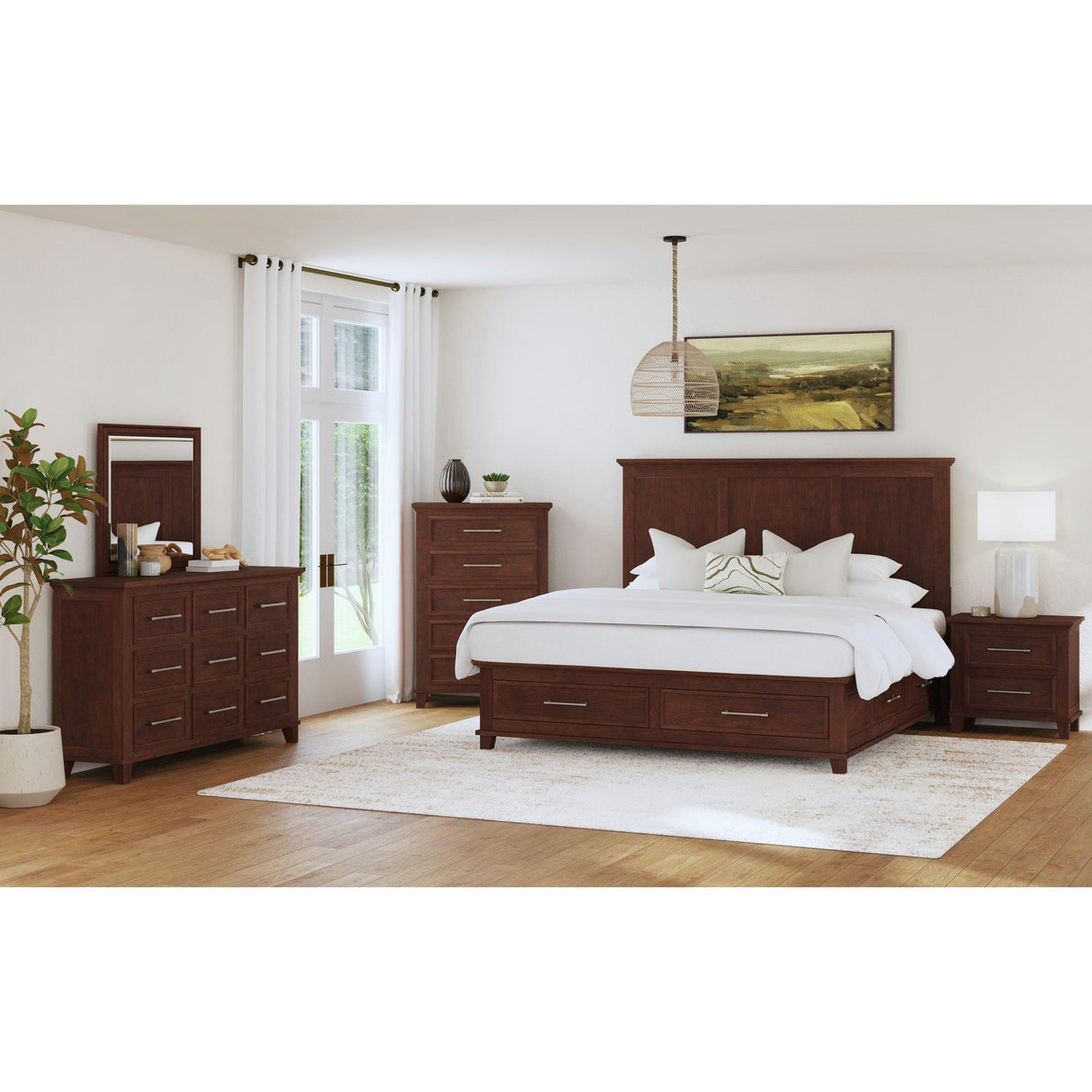 Elements International Canterbury B-13030-5-KSB King Storage Bed IMAGE 4