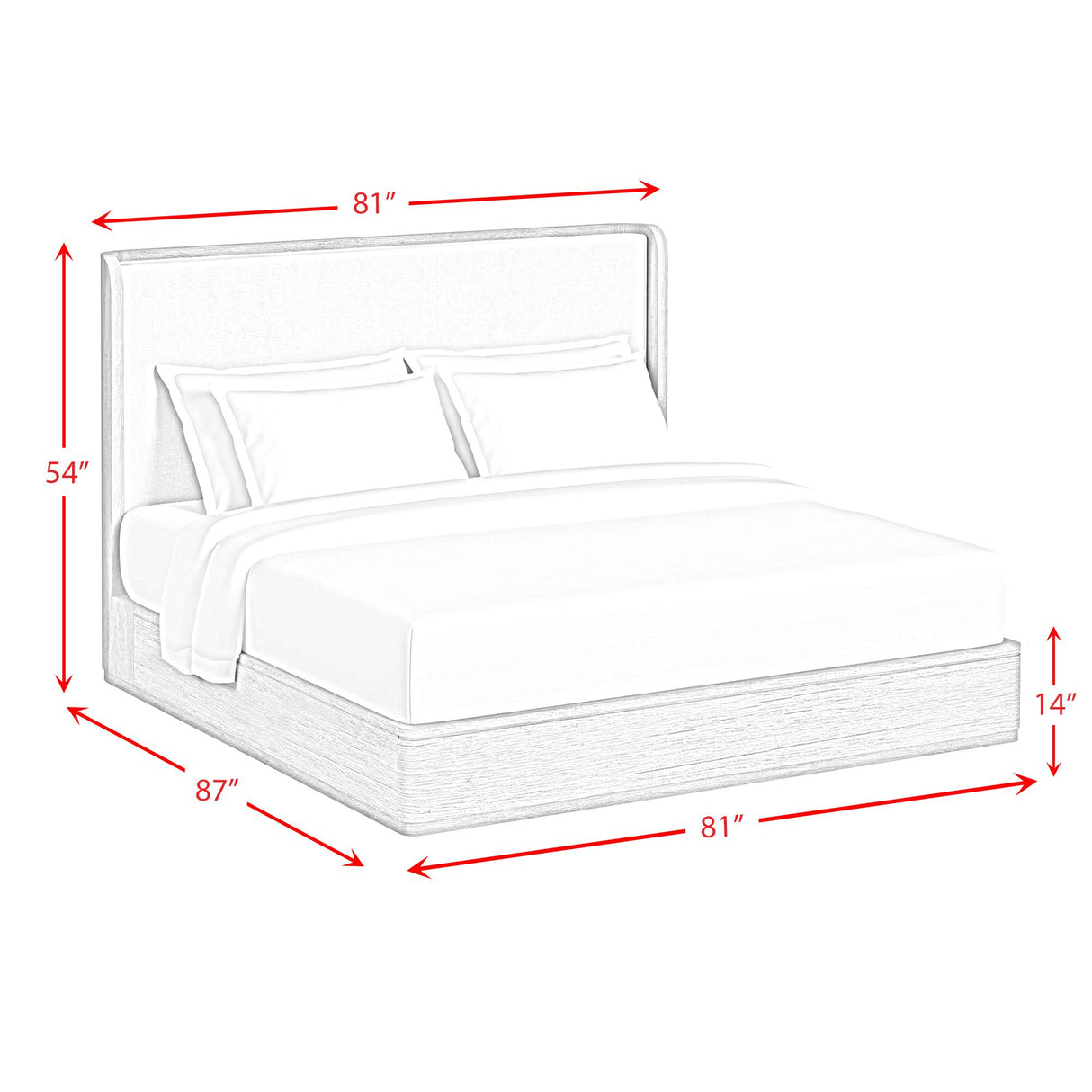 Elements International Rosalie B-16860-6-KB King Upholstered Bed IMAGE 7