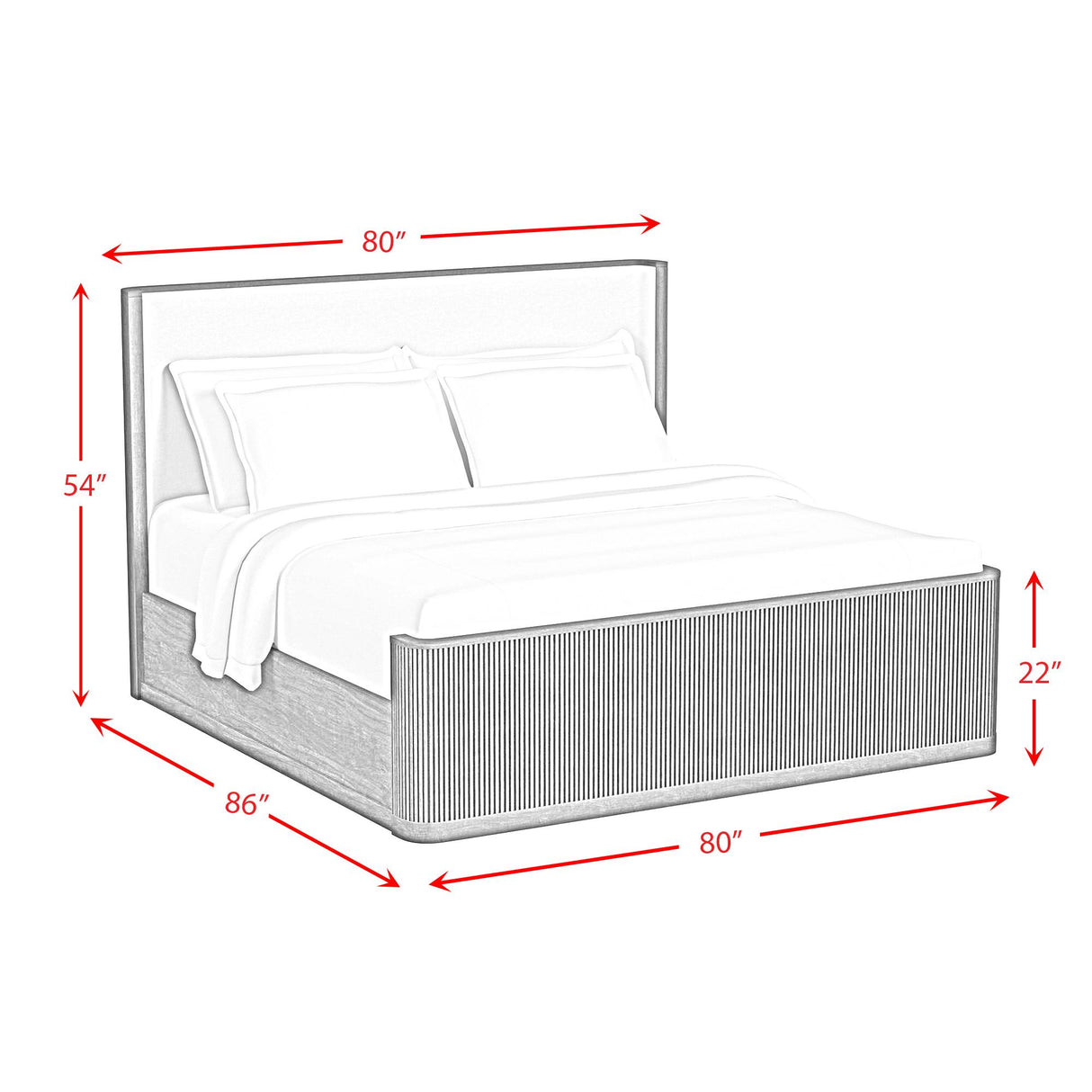Elements International Sylvie B-16000-6-KUB King Upholstered Bed IMAGE 7