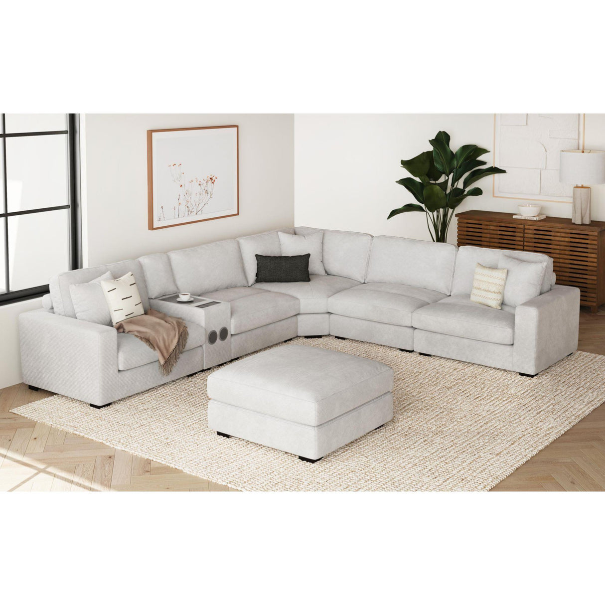 Elements International Arizona U-8540-9443-000 Modular Ottoman IMAGE 5