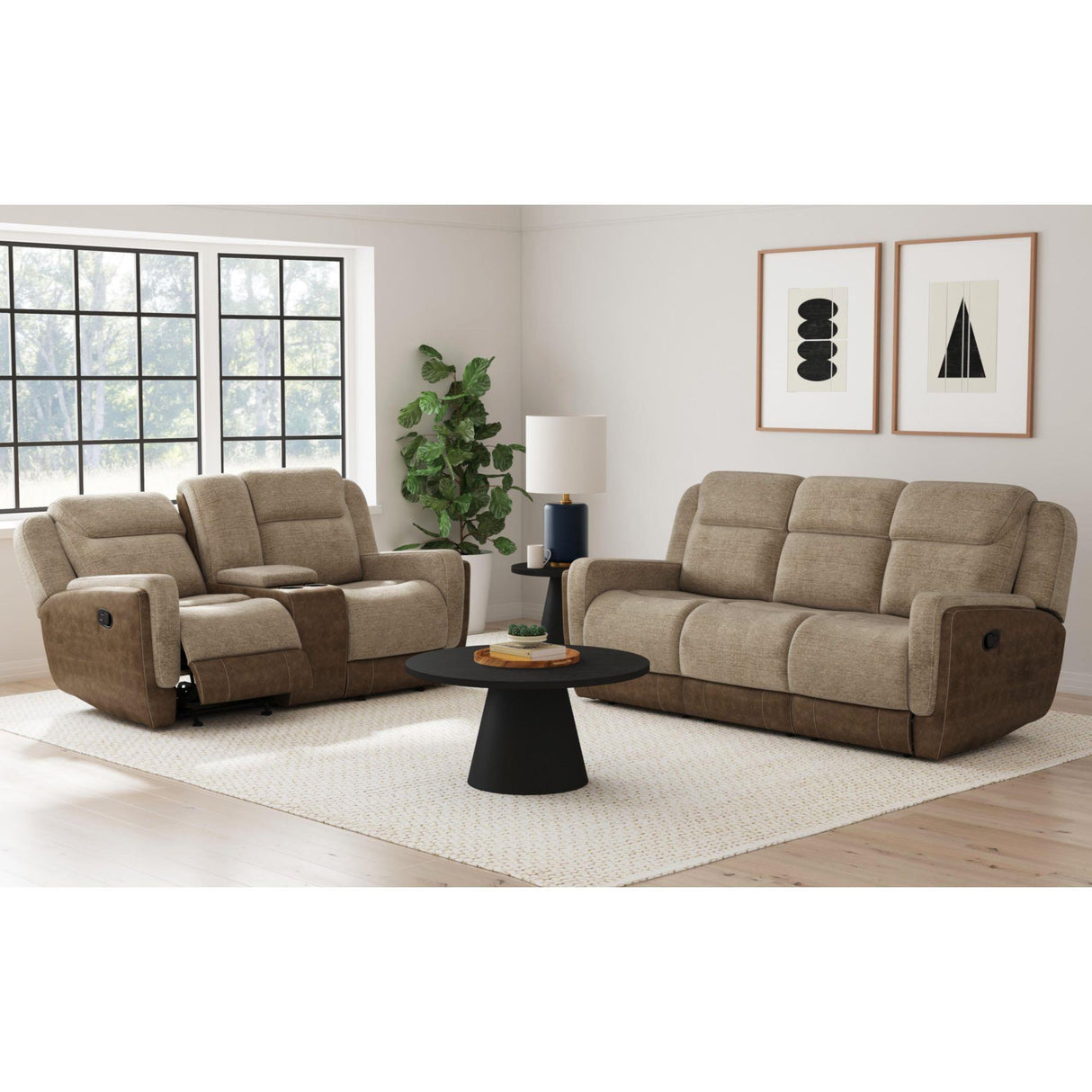 Elements International Hornet U-11550-10530-287 Motion Glider Loveseat IMAGE 4