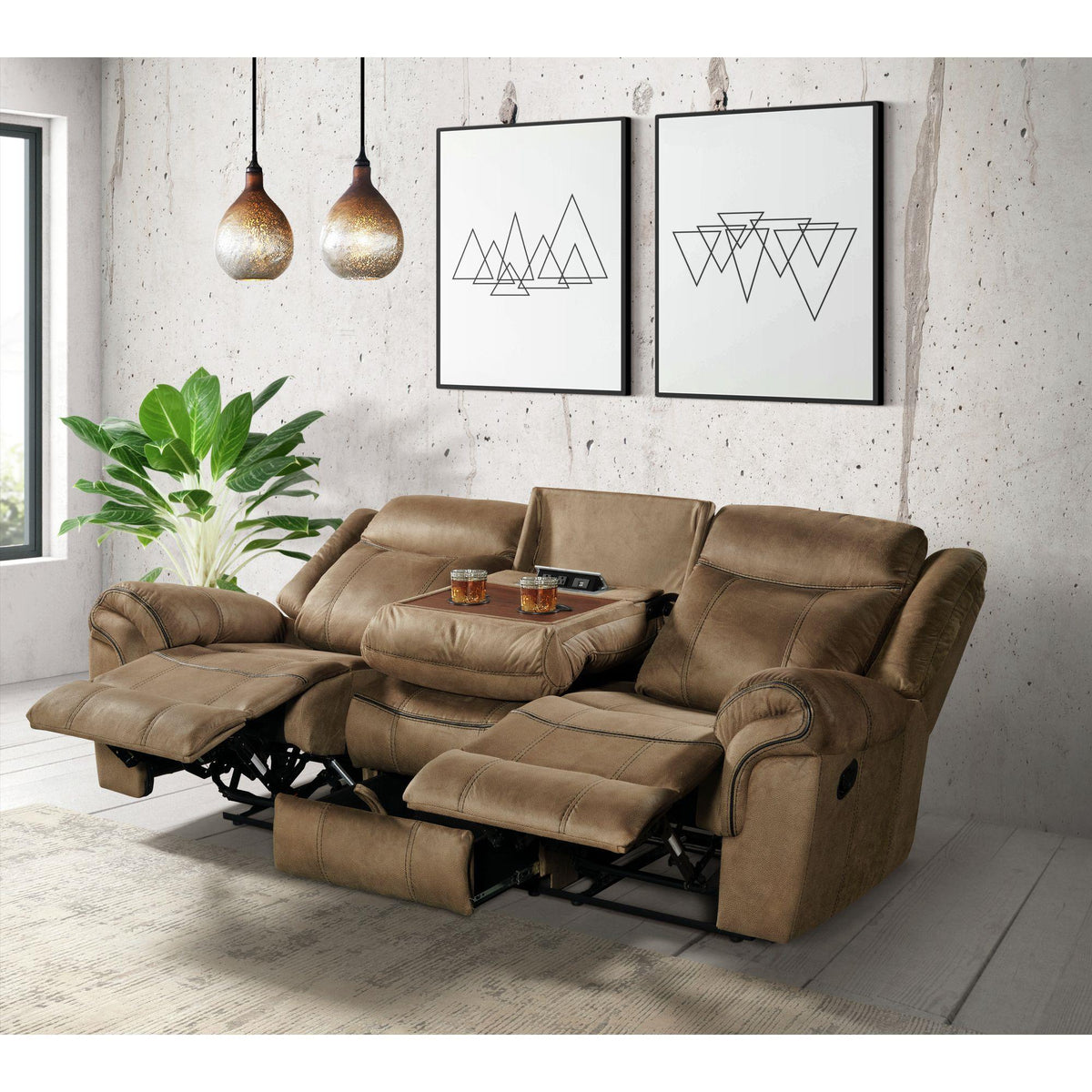 Elements International Sorrento 59928-038-2X Motion Sofa IMAGE 7