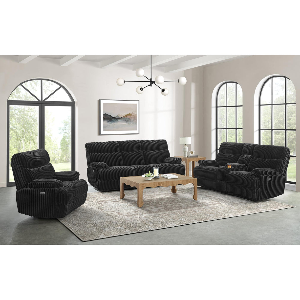 Elements International Admiral U-16220-8847-285P Power Motion Loveseat IMAGE 2