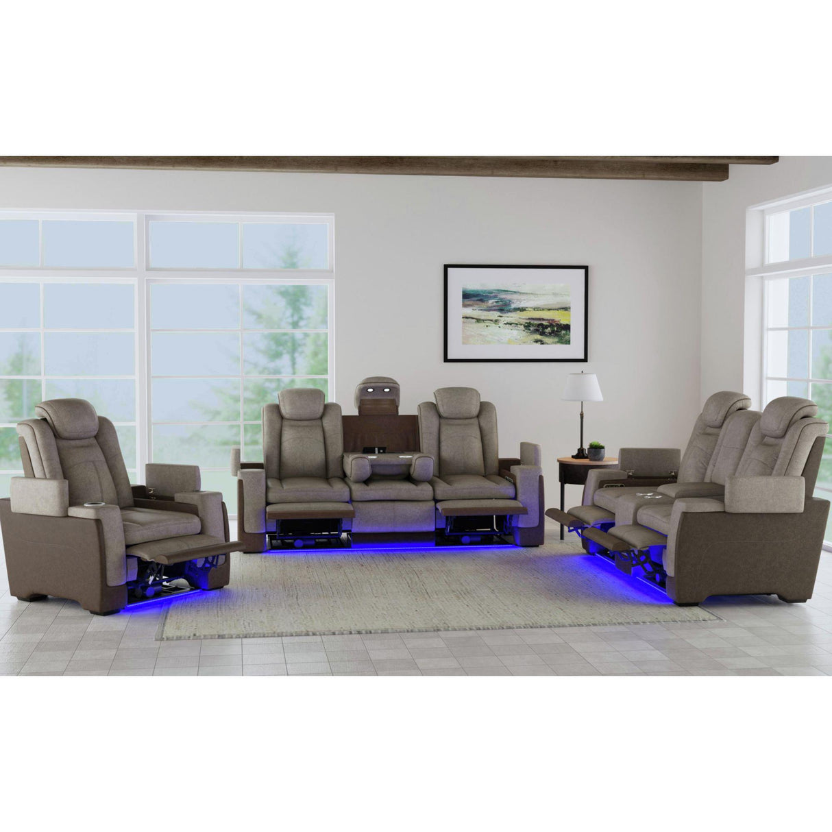 Elements International Lantana U-13660-10560-308PP Power Motion Sofa IMAGE 7