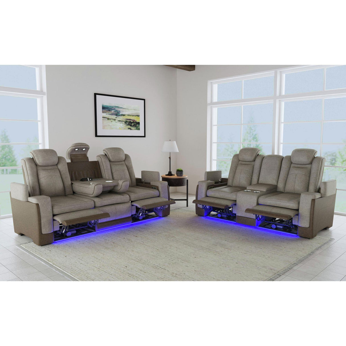 Elements International Lantana U-13660-10560-308PP Power Motion Sofa IMAGE 9