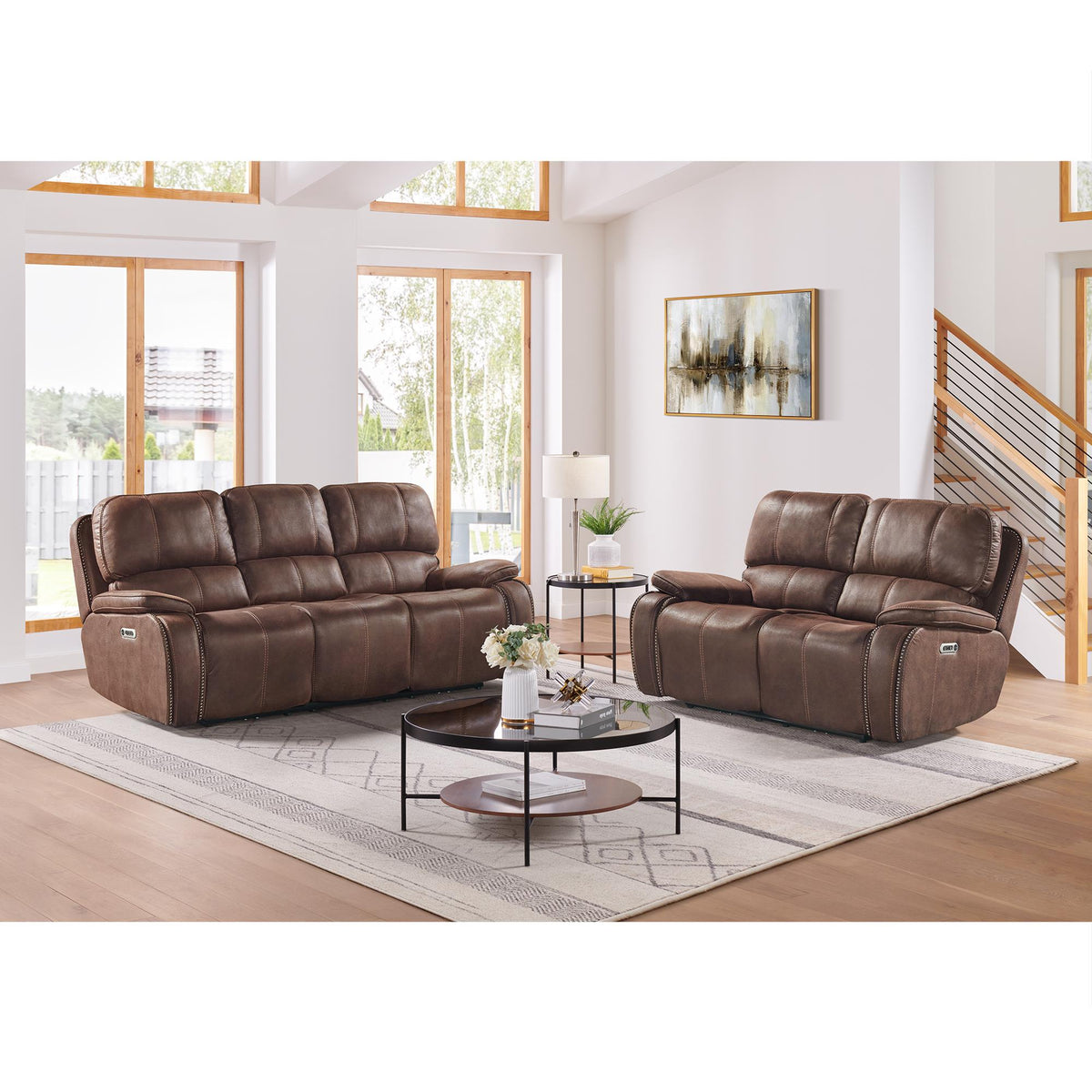 Elements International Atlantis U-5230-8640-305PP Power Motion Sofa IMAGE 10
