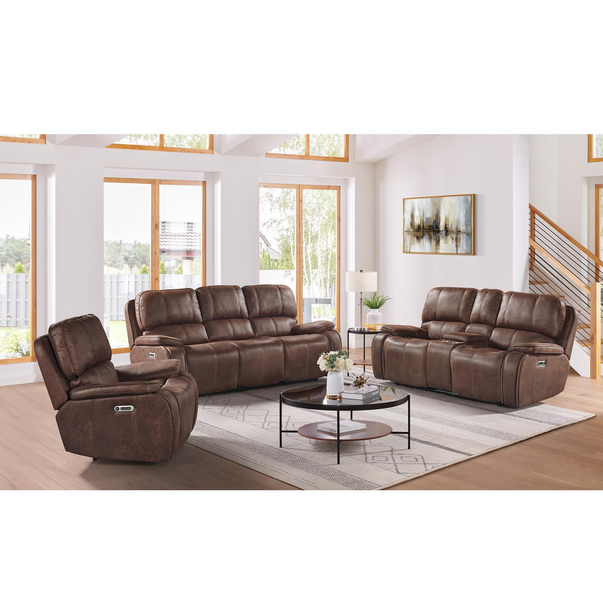 Elements International Atlantis U-5230-8640-305PP Power Motion Sofa IMAGE 11