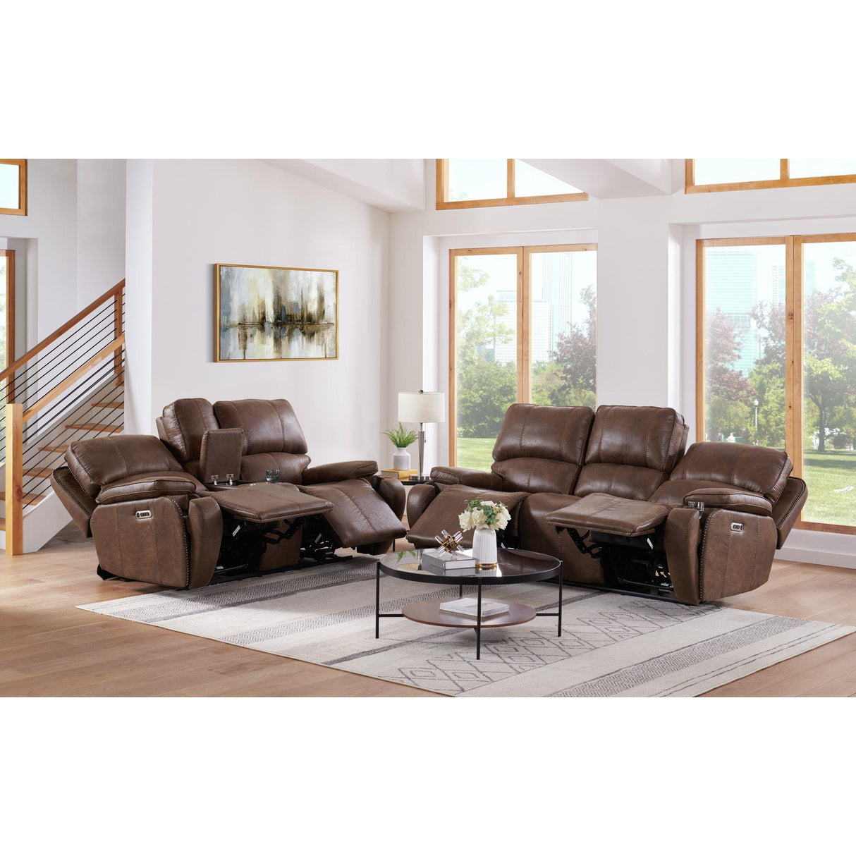 Elements International Atlantis U-5230-8640-305PP Power Motion Sofa IMAGE 9