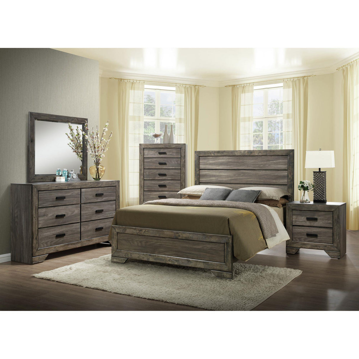 Elements International Nathan NH100QB Queen Bed IMAGE 3