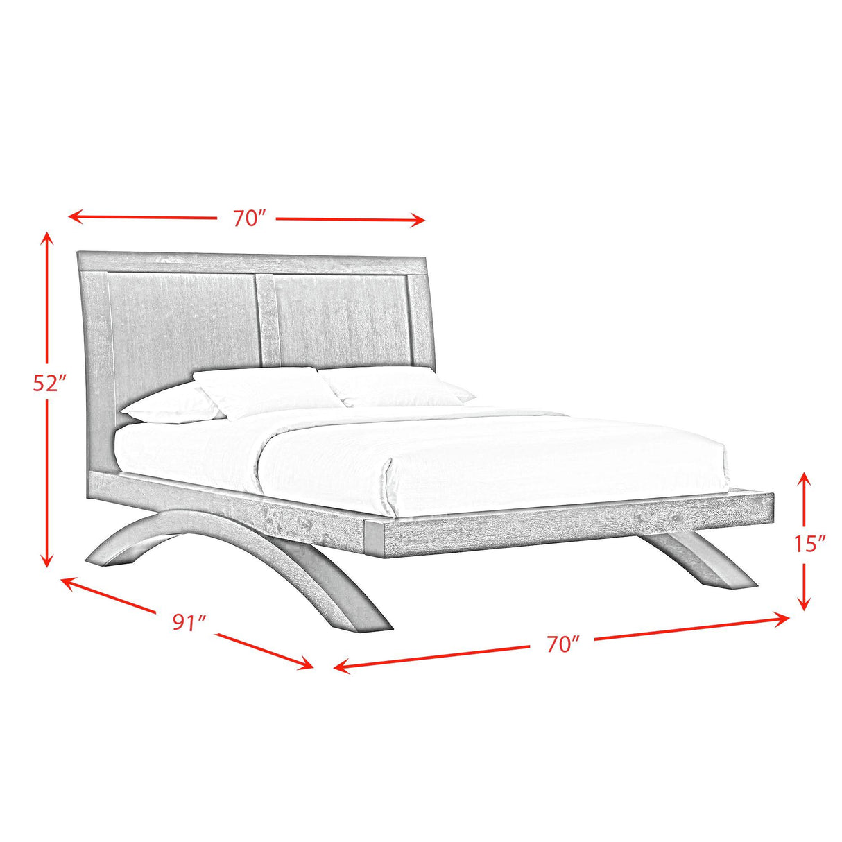 Elements International Allan B-3410-8-QB Queen Bed IMAGE 9