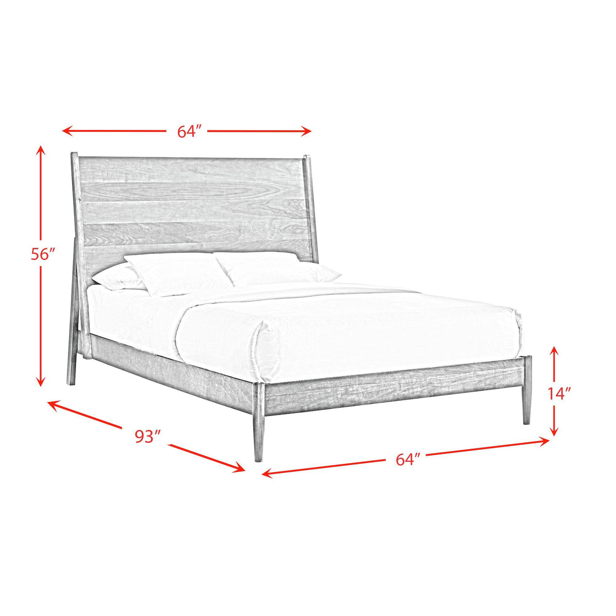 Elements International Malibu MC400QB Queen Panel Bed IMAGE 8