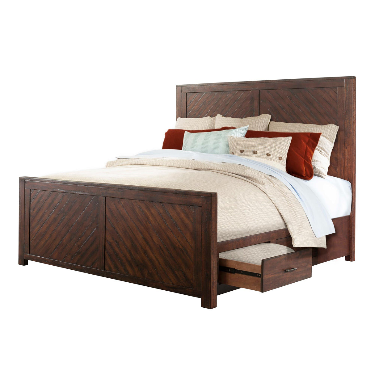 Elements International Jax JX600QB Queen Platform Storage Bed IMAGE 3