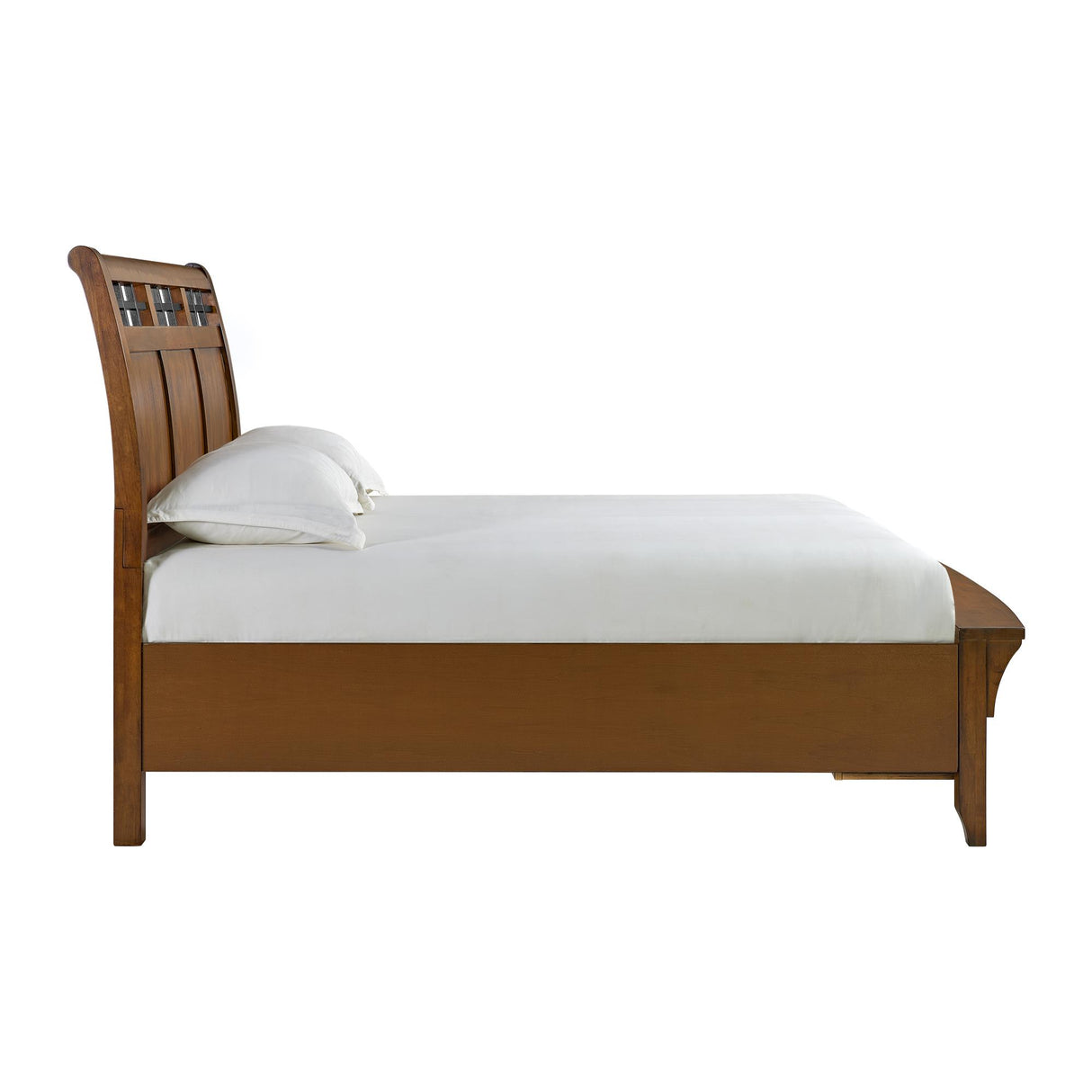Elements International Gage B-15580-5-QSB Queen Sleigh Storage Bed IMAGE 3