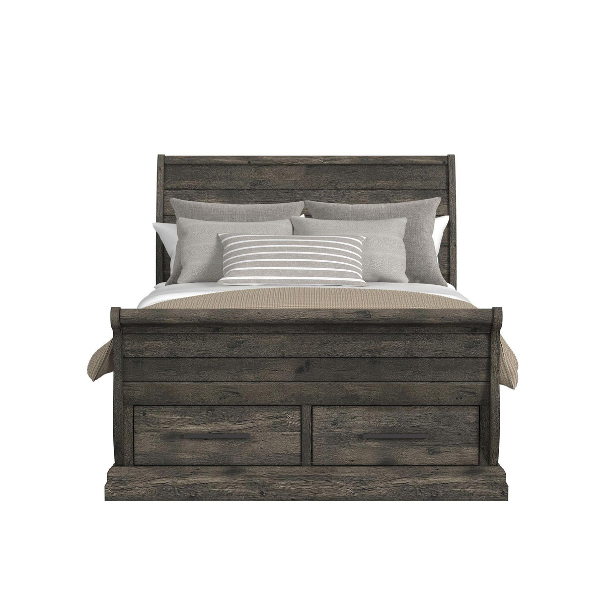 Elements International Park Ridge B-13130-8-QSLB Queen Sleigh Storage Bed IMAGE 2