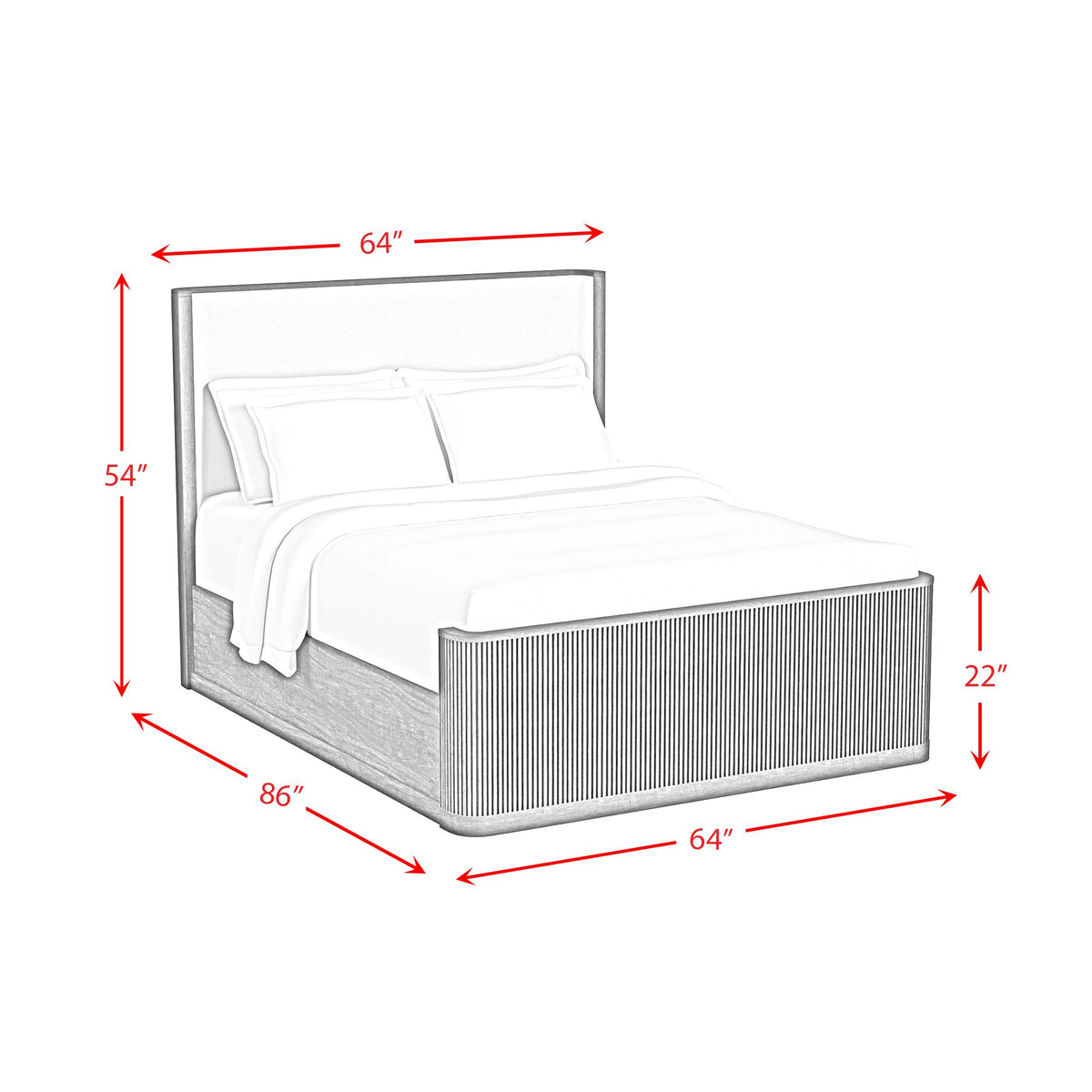 Elements International Sylvie B-16000-5-QUB Queen Upholstered Bed IMAGE 9