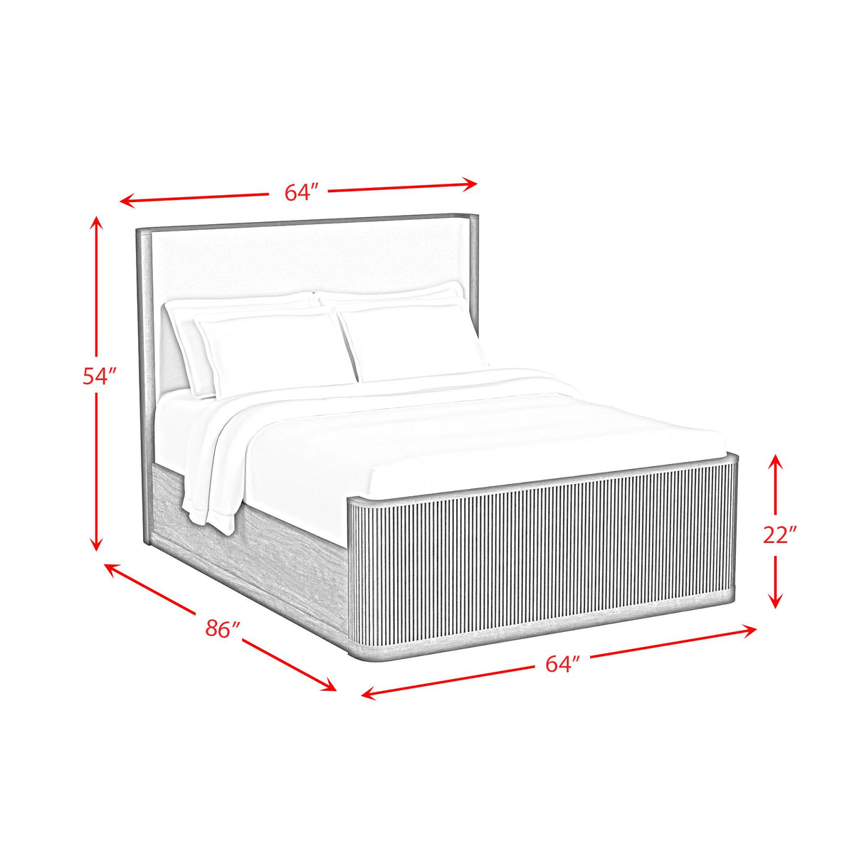 Elements International Sylvie B-16000-6-QUB Queen Upholstered Bed IMAGE 7