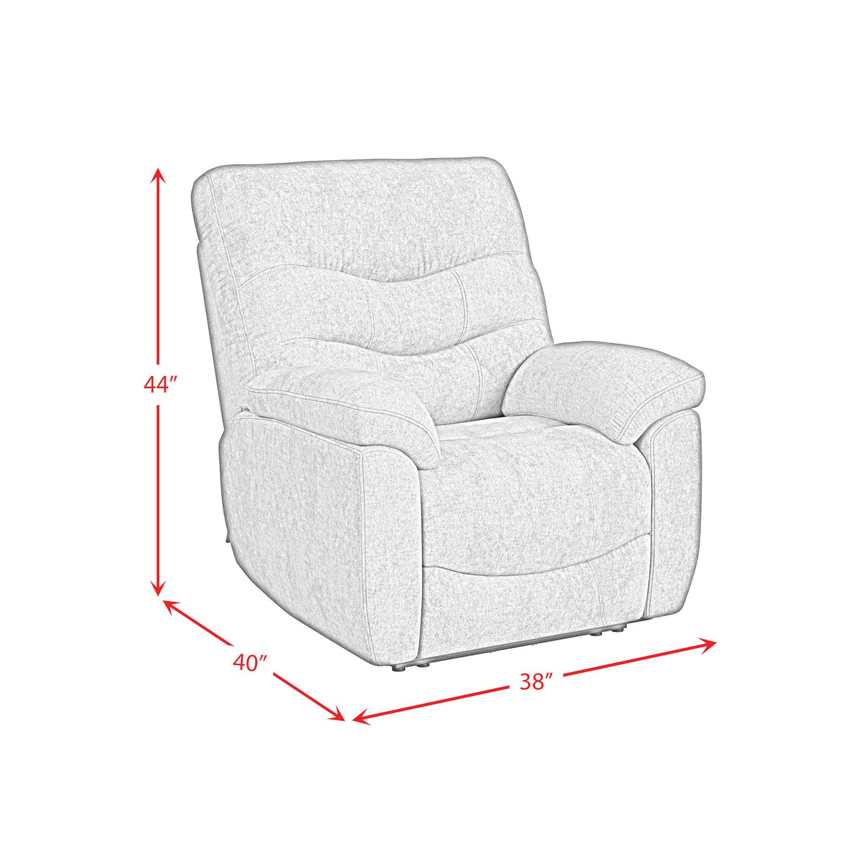 Elements International Trifecta U-17960-11722-105PPP Recliner IMAGE 10