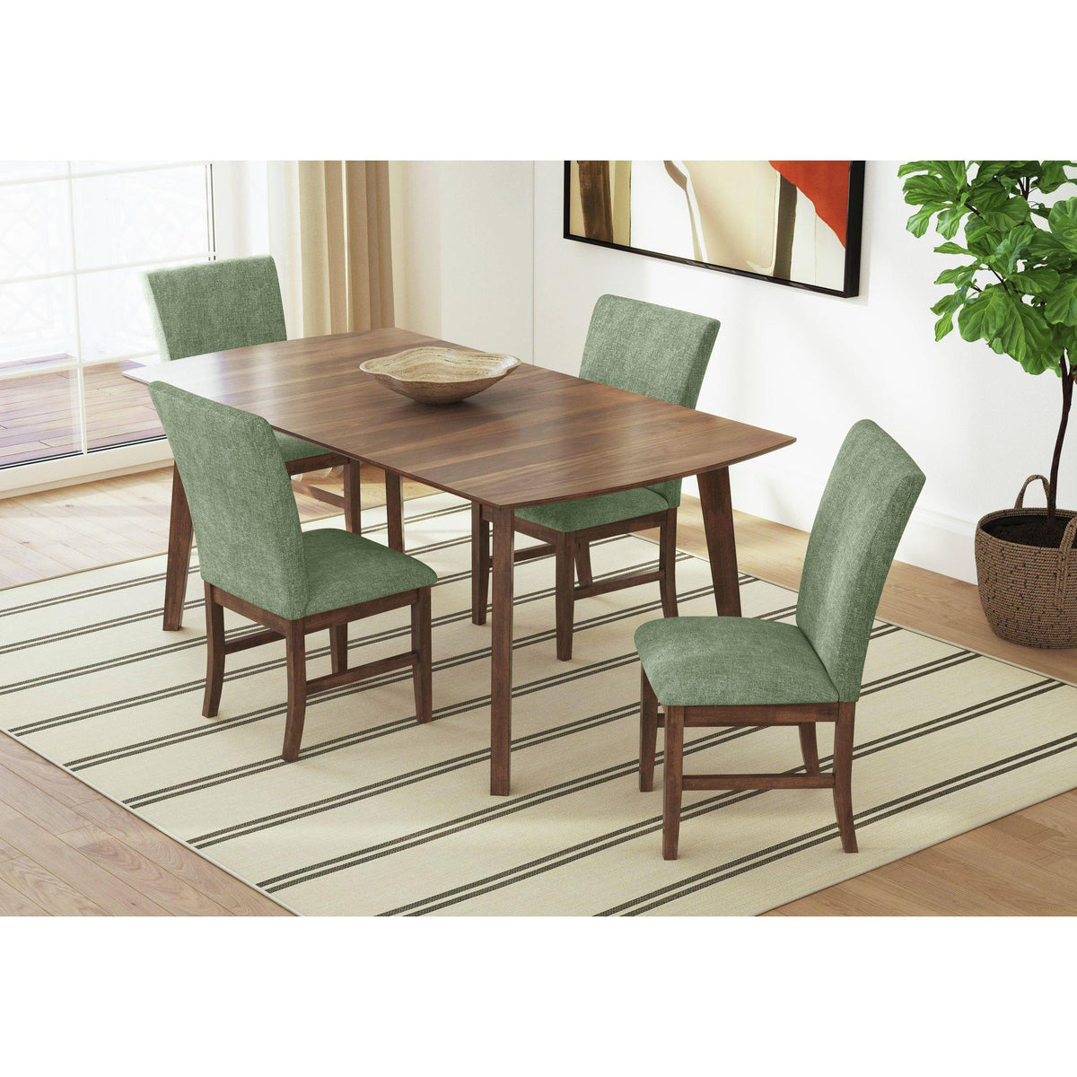 Elements International Santa Barbara D-16550-5-DT1 Rectangular Dining Table IMAGE 4