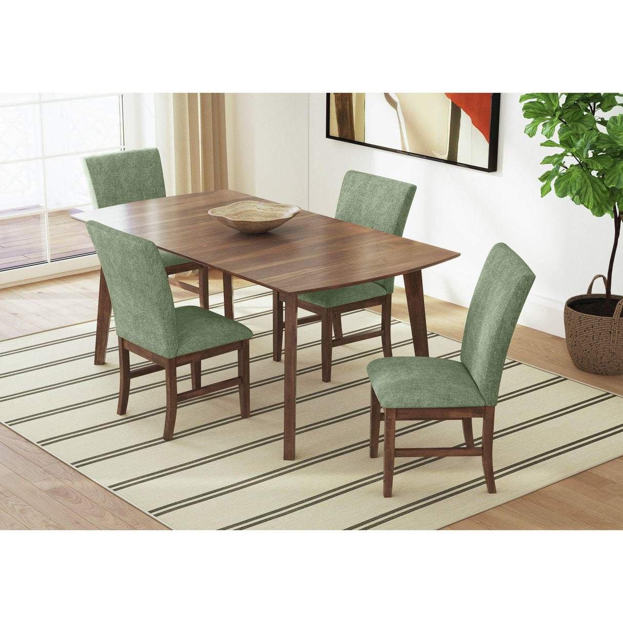 Elements International Santa Barbara D-16550-5-DT1 Rectangular Dining Table IMAGE 4