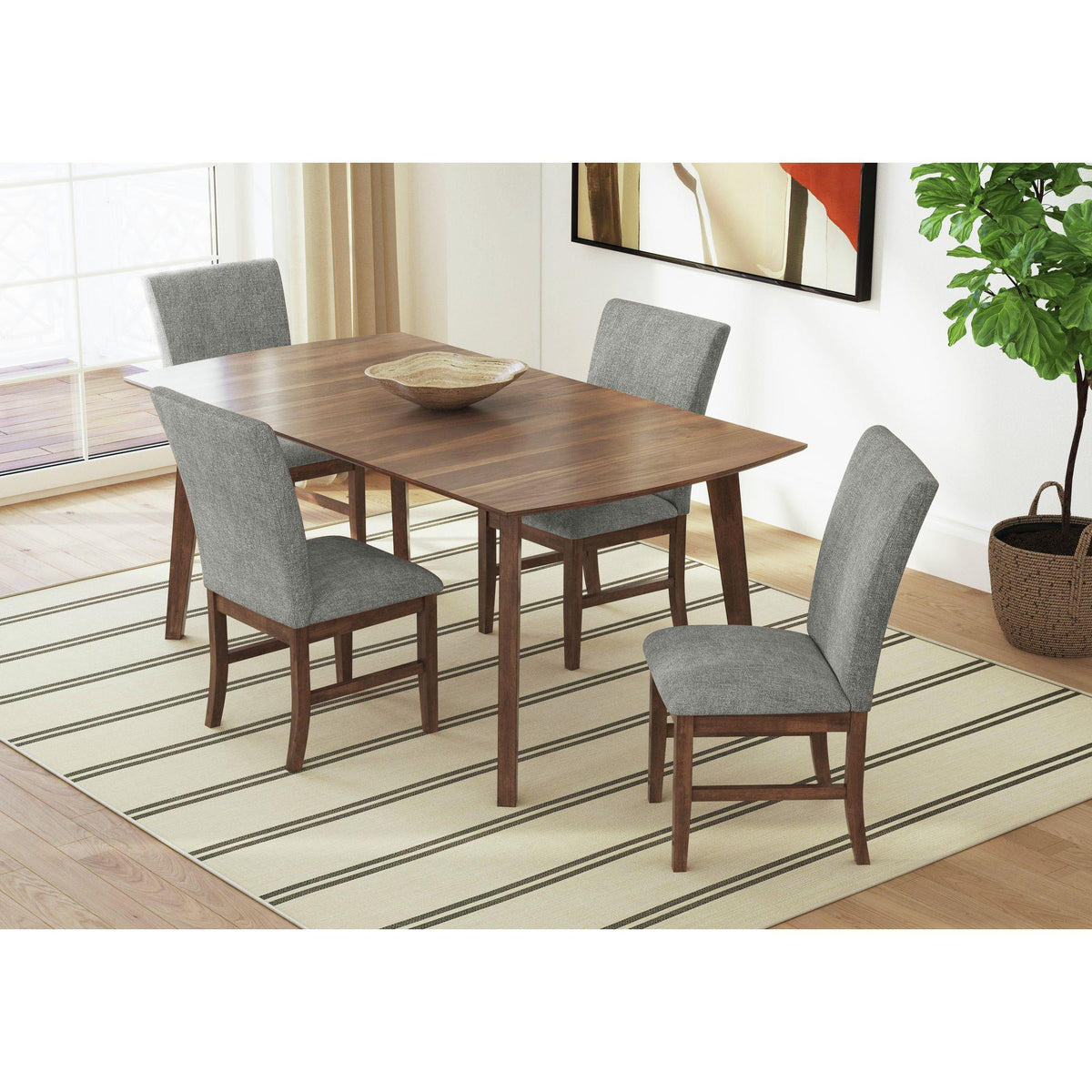 Elements International Santa Barbara D-16550-5-DT1 Rectangular Dining Table IMAGE 6