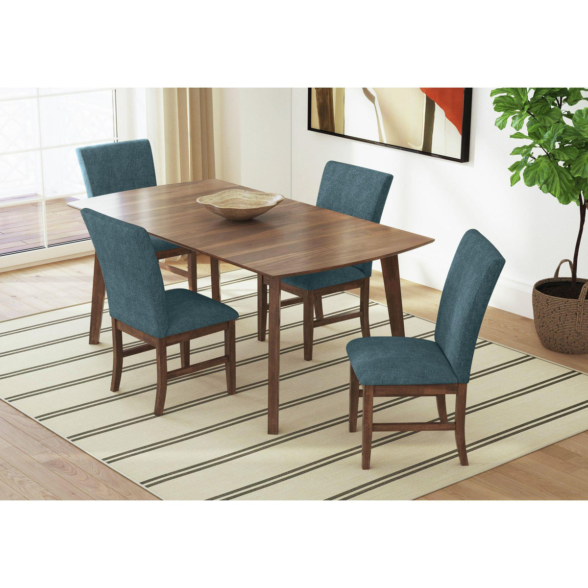 Elements International Santa Barbara D-16550-5-DT1 Rectangular Dining Table IMAGE 7