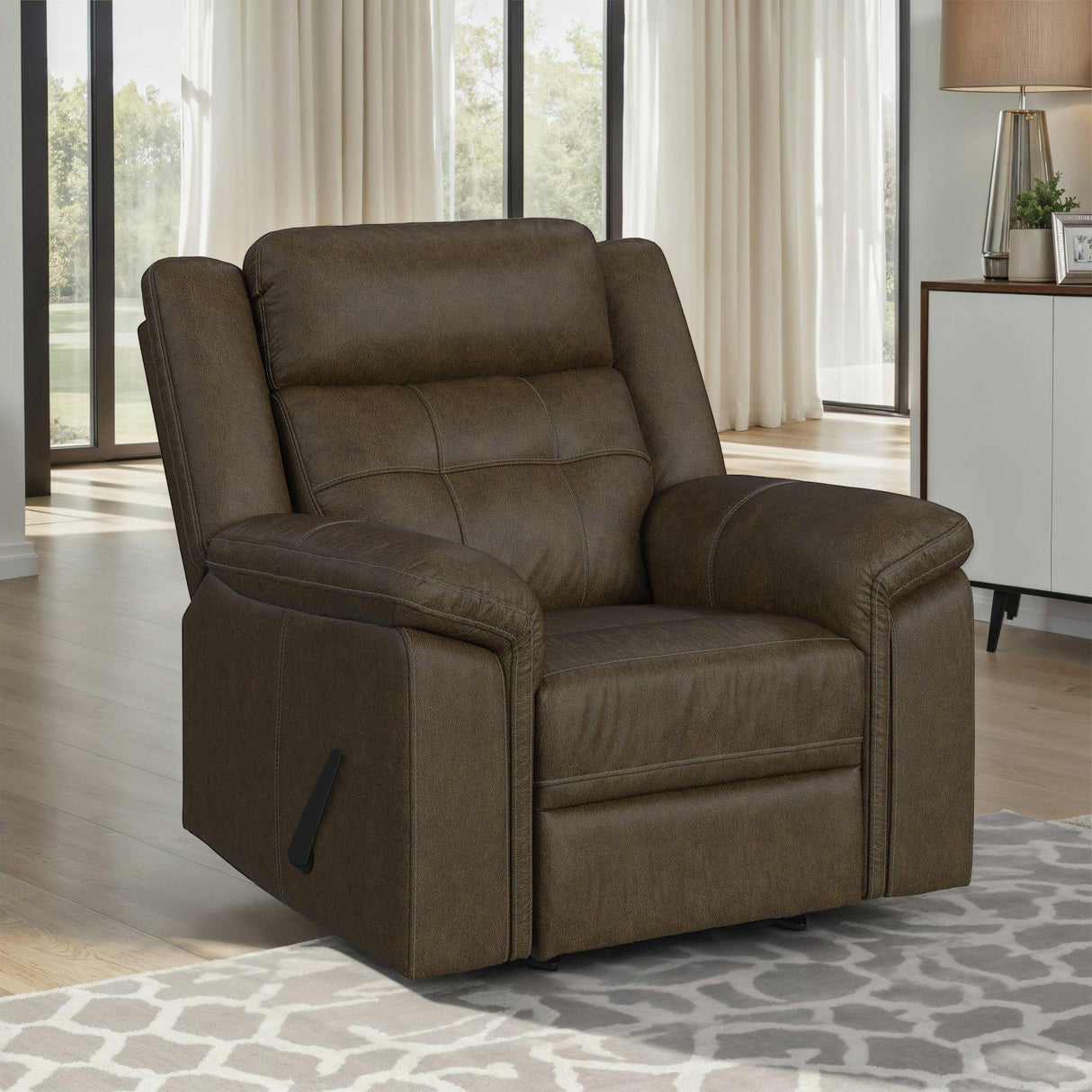 Elements International Epic U-16520-9830-106 Rocker Recliner IMAGE 4