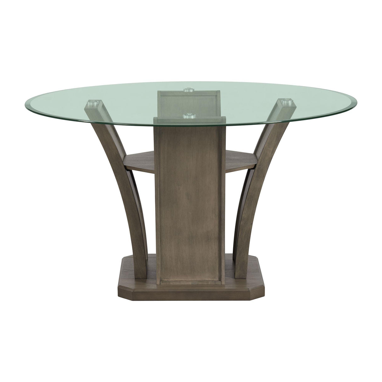 Elements International Dapper DPR300RDTTB Round Dining Table IMAGE 2