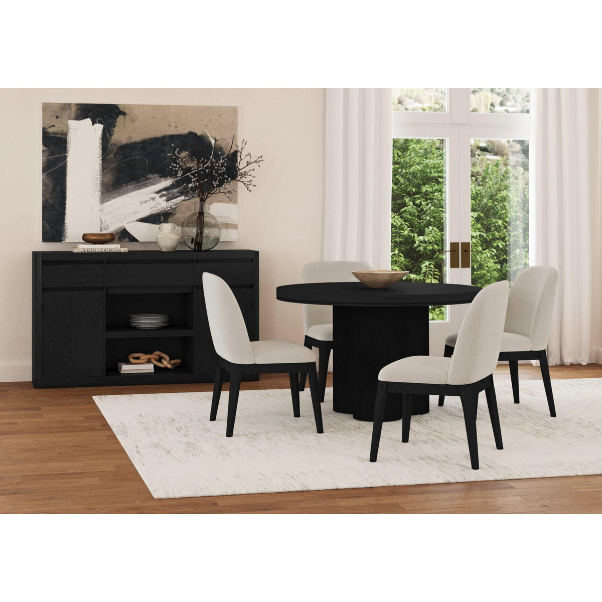 Elements International Rosalie D-16860-8-RDT Round Dining Table IMAGE 3