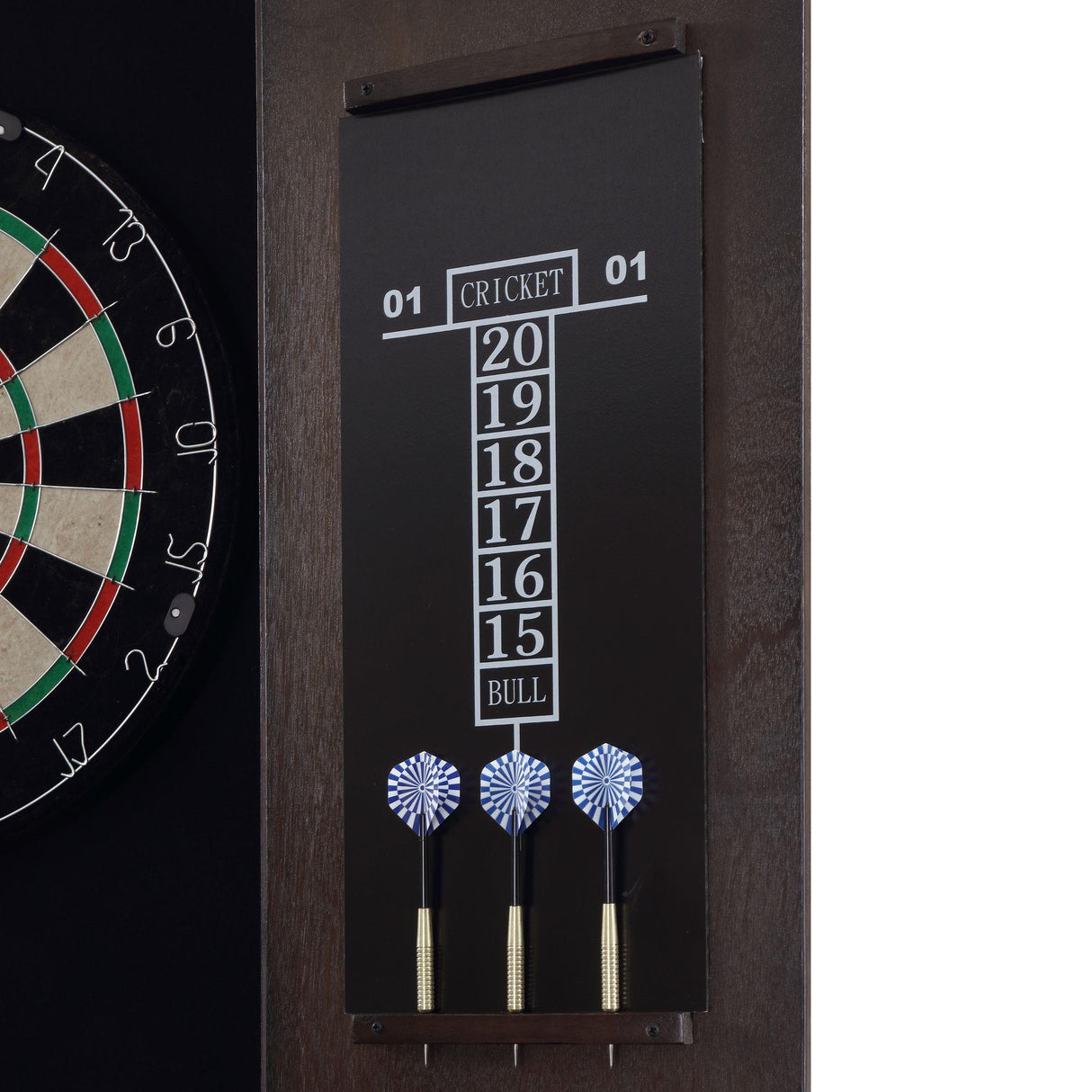 Elements International Bone GTBN100DBC S Dartboard Cabinet IMAGE 10