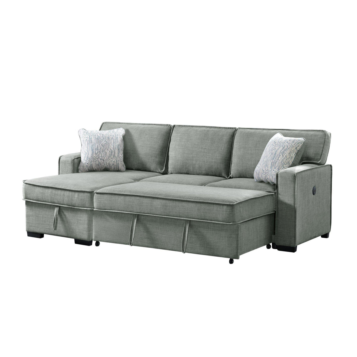 Elements International Caracas U-5140-4551-304 Sectional Sleeper Sofa IMAGE 4