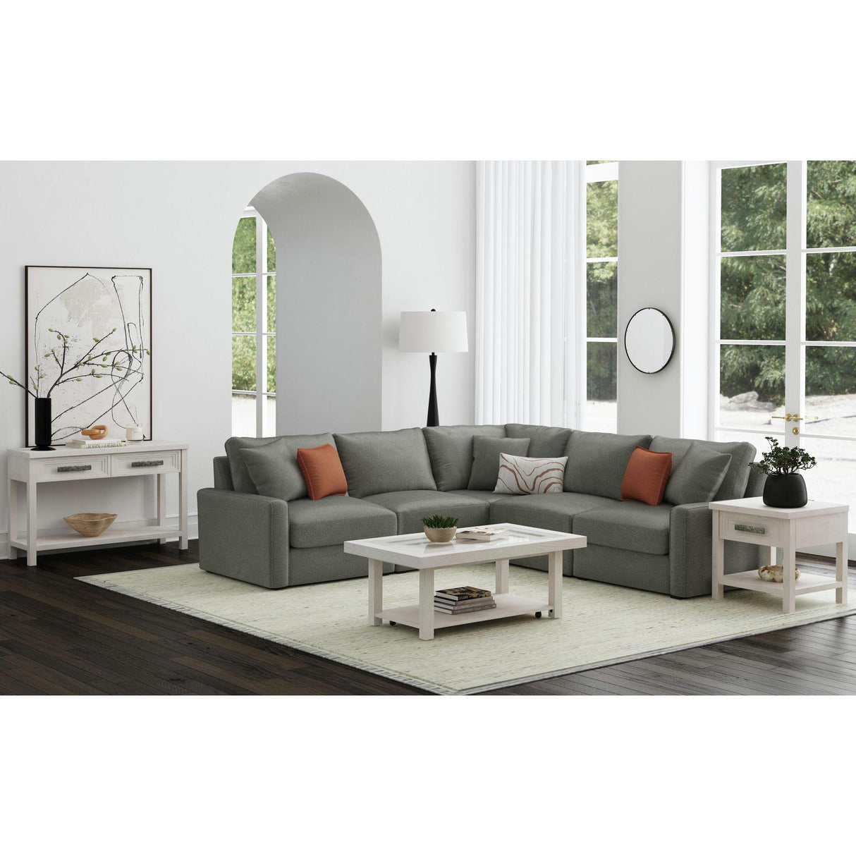 Elements International Avalanche T-11600-7-ST Sofa Table IMAGE 3