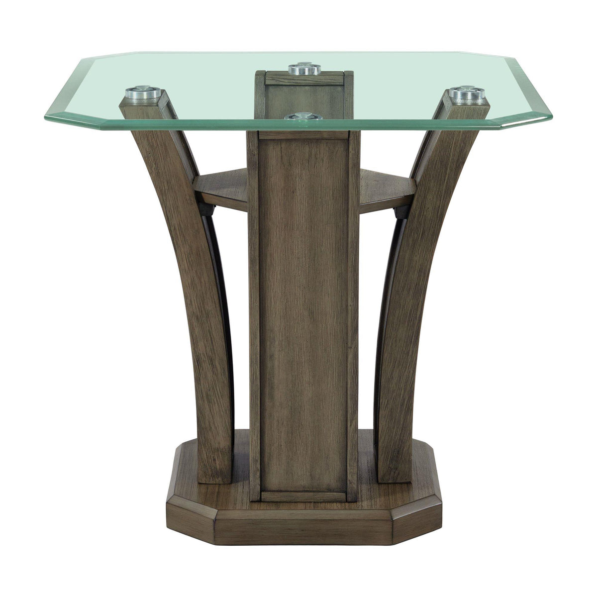 Elements International Dapper TPR350ET Square End Table IMAGE 2