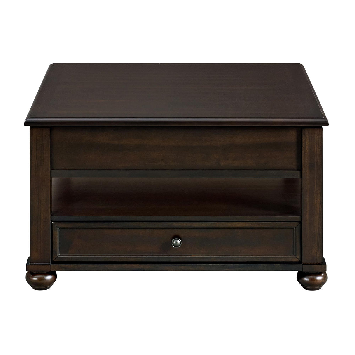 Elements International Wagner T-15740-5-SCT Square Lift-Top Coffee Table IMAGE 3